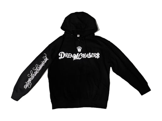 DC ZIP UP HOODIE-BLK